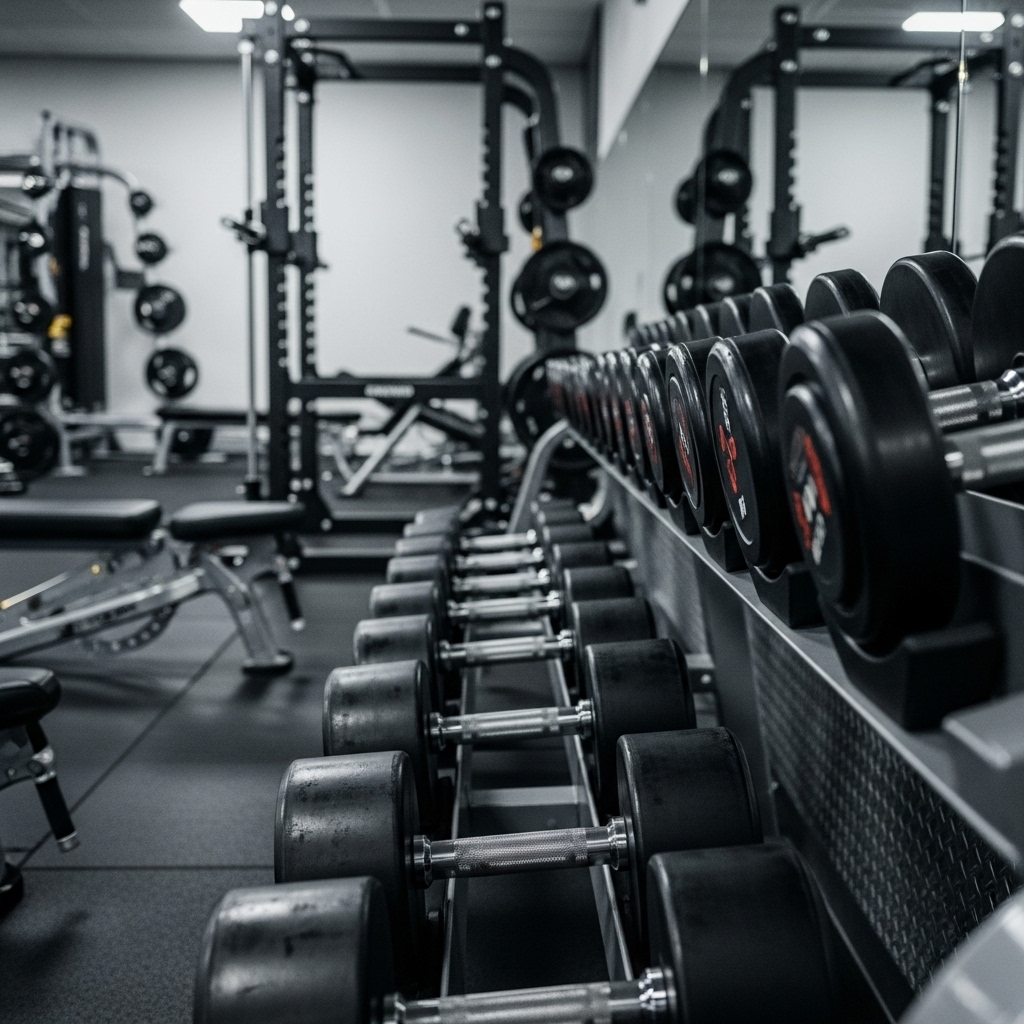 Joe's Gym members training with heavy weights in a supportive hardcore environment